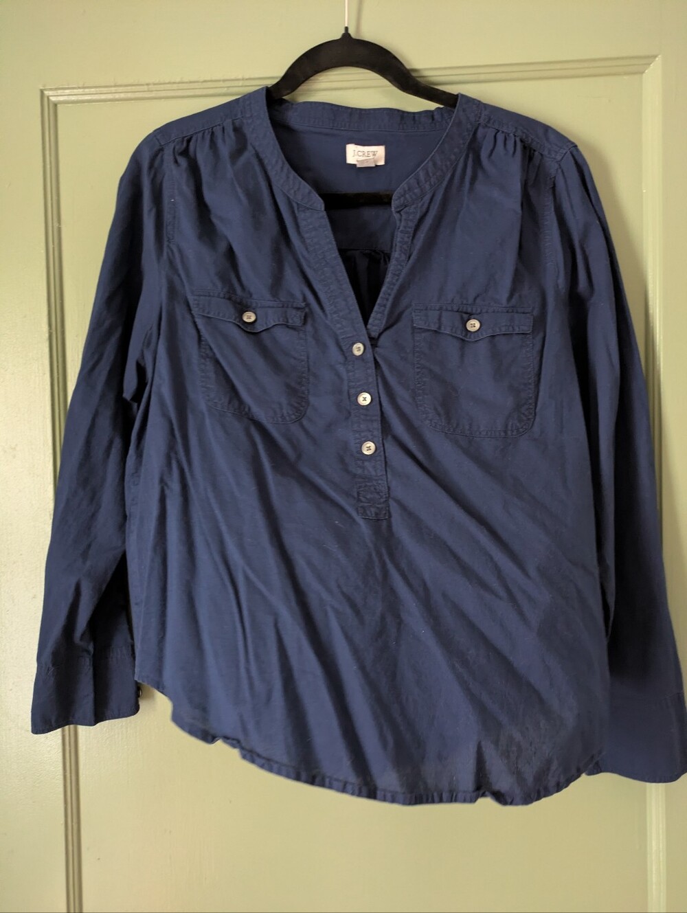 Sheer J. Crew Women's Pullover Blouse - Medium